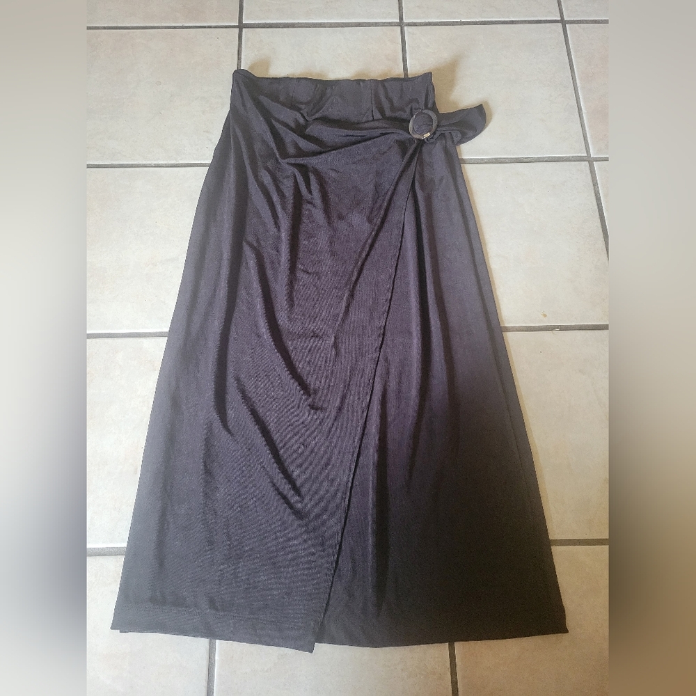 Chico's Brown Skirt/ Travelers Wrap O Ring Skirt